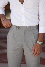 Carregar imagem no visualizador da galeria, Plaid Gray Trousers - Men Clothing | Leaders in Design &amp; Quality | Donato
