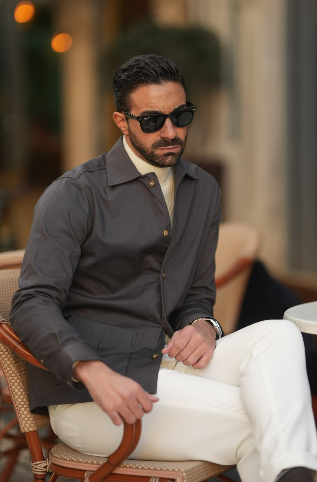 OVER SHIRT GREY - Men Clothing | Leaders in Design & Quality | Donato