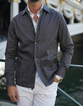 Carregar imagem no visualizador da galeria, OVER SHIRT GREY - Men Clothing | Leaders in Design &amp; Quality | Donato
