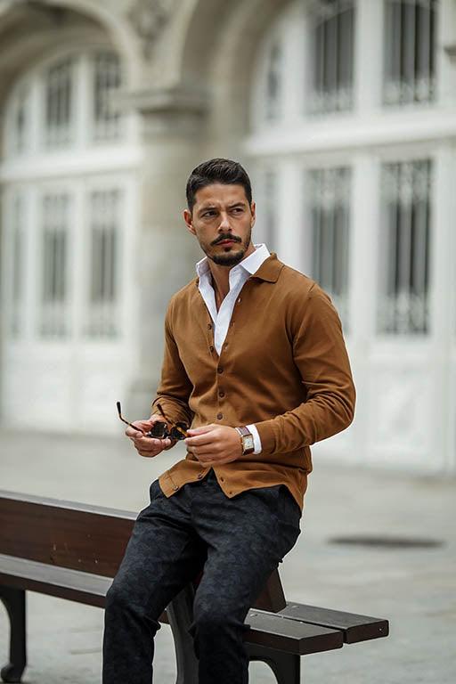 BUTTON-DOWN Brown - Men Clothing | Leaders in Design & Quality | Donato