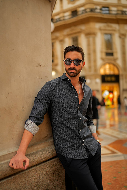 Camisa estampada slim fit - Men Clothing | Leaders in Design & Quality | Donato